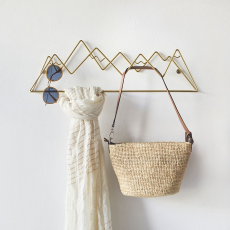 Вешалка настенная Mountain золотая, Balvi