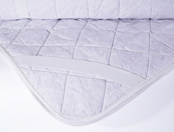 Наматрасник с шерстью овцы "Золотой мерино", 200х200, с резинками -фиксаторами по углам, Natures