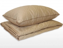 Подушка регулируемая (средняя) "Сон Шахерезады" 50х68 см. с пухом верблюда в стеганом чехле, Natures