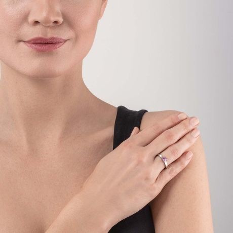 Кольцо Rose-Silver 17.2 мм 0501/40-1917 54 Coeur de Lion