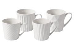 Набор из 4-х кружек Nova, белый, 0,38 л. Maxwell & Williams