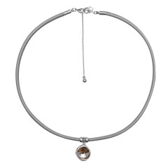 Колье Silver Shade / Silver Leather