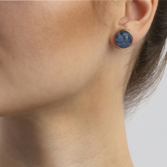 Пусеты pearl sodalite A1184.22 BL/G Possebon