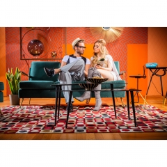 Ковер Dotty Pril, коллекция "Дотти Прил" 170*1*240, Воловья кожа, Шерсть, Мультиколор