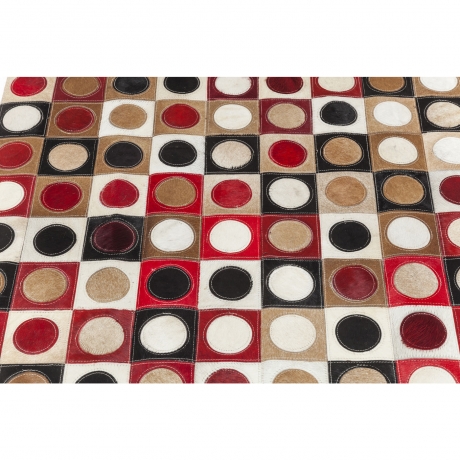 Ковер Dotty Pril, коллекция "Дотти Прил" 170*1*240, Воловья кожа, Шерсть, Мультиколор