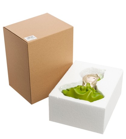 MF- 03 Копилка маленькая "Девочка в зеленом платье"