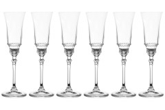 Набор бокалов для шампанского, Gemma Aida, 0,15 л. 6 шт. Le Stelle