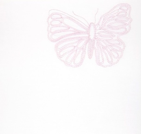 Комплект постельного белья "БАБОЧКИ NEW", 100x140+40х60+130х75х25, белый/лаванда, BOVI