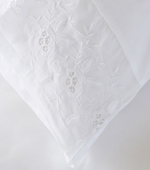 Комплект постельного белья "PRIMAVERA", перкаль, 150х210+220x240+50х70 см/ белый