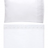 Комплект постельного белья "PRIMAVERA", перкаль, 150х210+220x240+50х70 см/ белый