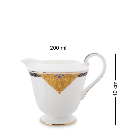 JK-194 Чайный сервиз 22 пр. на 6 перс. "Золотой Палермо" (Gold Palermo Pavone)