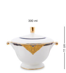 JK-194 Чайный сервиз 22 пр. на 6 перс. "Золотой Палермо" (Gold Palermo Pavone)