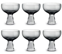Набор креманок Fun Classy, дымчатый, 0,35 л. 6 шт. Pozzi Milano 1876