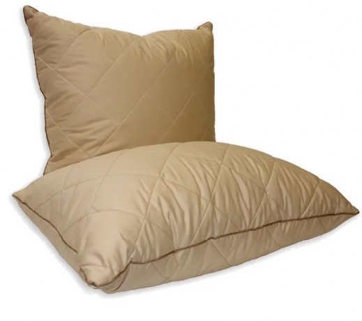 Подушка регулируемая (средняя) "Сон Шахерезады" 68х68, с пухом верблюда в стеганом чехле, Natures