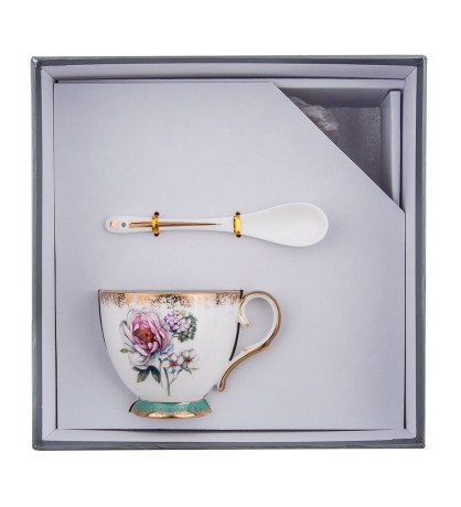 JK- 26 Чайная пара "Цветок Неаполя" (Pavone)