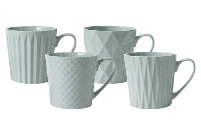 Набор из 4-х кружек Nova, голубой, 0,38 л. Maxwell & Williams