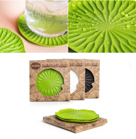 Подставки под бокалы 2 шт Lotus черный