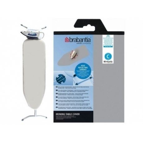 Чехол PerfectFit 124х45 см (C), 2 мм поролона, Металлизированный Brabantia