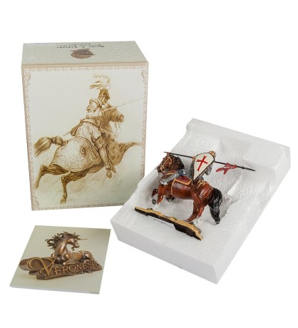 WS-818 Статуэтка "Конный рыцарь крестоносец"