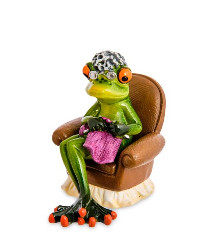 MN-166/2 Фигурка "Лягушка - бабушкино хобби"