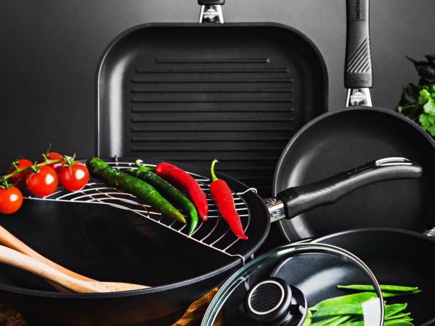 Сковорода индукционная высокая со съемной ручкой, 26x26 см, Gastrolux