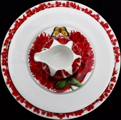 Тарелка обеденная, 27 см, BIANCO&BIANCO Taitu