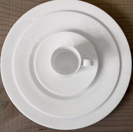 Тарелка обеденная, 27 см, BIANCO&BIANCO Taitu