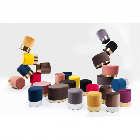 Пуф Cherry, коллекция "Вишня" 35*42*35, Полиэстер, Полиуретан, ДСП, Сталь, Синий