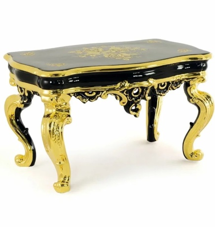 Кофейный столик, 39х25х22,5 см. FIORI GOLD, керамика