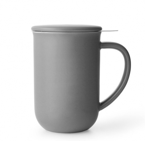 Кружка чайная с ситечком, 500 мл. серый, Minima Viva Scandinavia