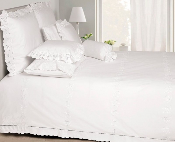 Пододеяльник "CLASSIC", перкаль, 150х210 см. белый, BOVI