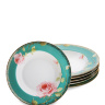 JK-228 Н-р из 6 суповых тарелок "Роза" (Milano Rose Pavone)
