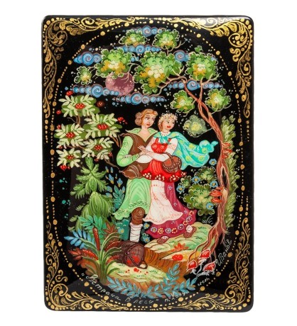 ШК-75/ 3 Шкатулка "Встреча в лесу" исп. Иванов