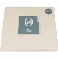 Простыня на резинке (PB), перкаль, 200x220x30см. экрю, BOVI