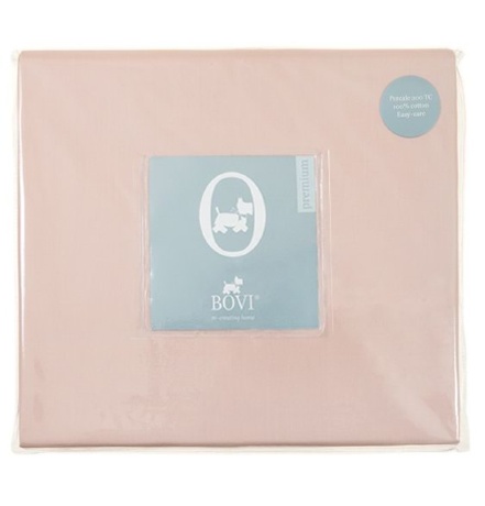 Простыня прямая (PB), перкаль, 240х280см. розовый, BOVI