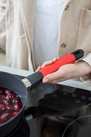 Сотейник, 24 см. красный индукционный, Squality