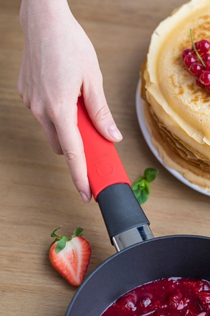 Сотейник, 24 см. красный индукционный, Squality