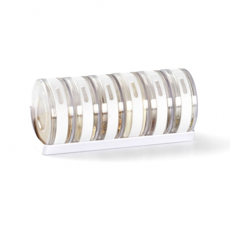 Ёмкости для специй в подставке Cylindra, белые/прозрачные, Umbra