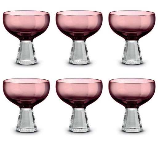 Набор креманок Fun Classy, лиловый, 0,35 л. 6 шт. Pozzi Milano 1876