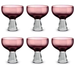 Набор креманок Fun Classy, лиловый, 0,35 л. 6 шт. Pozzi Milano 1876