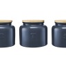 Банка для сыпучих продуктов, 600 мл, 3 шт, фарфор P, круглая, синяя, Indulgence, Maxwell & Williams