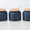 Банка для сыпучих продуктов, 600 мл, 3 шт, фарфор P, круглая, синяя, Indulgence, Maxwell & Williams