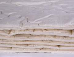 Одеяло всесезонное с шерстью овцы "Золотой мерино", 140х205 см. в чехле из хлопка премиального качества, Natures