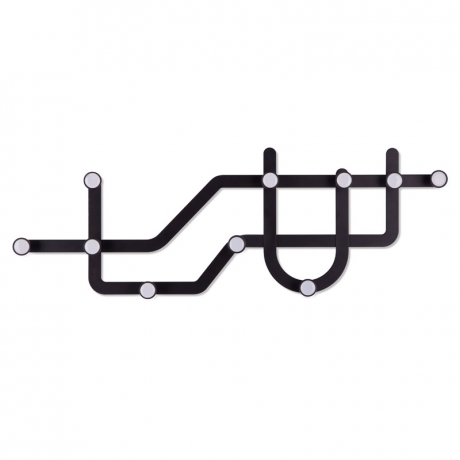 Вешалка Subway, черная, Umbra