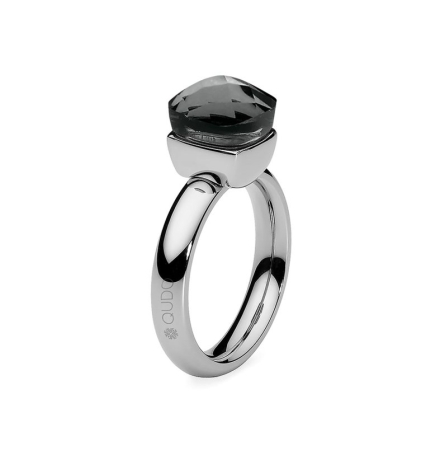 Кольцо Firenze smoke 18 мм 611042 BW/S Qudo