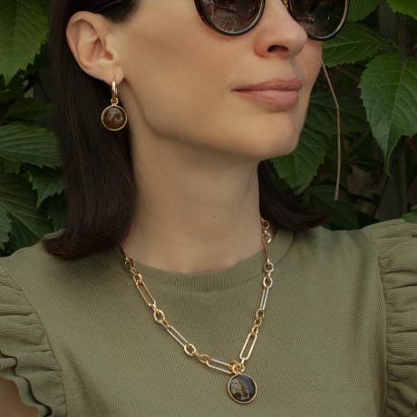 Колье COFFE AGATE