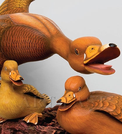 32-008 Фигура "Семейка уток" (о.Бали)