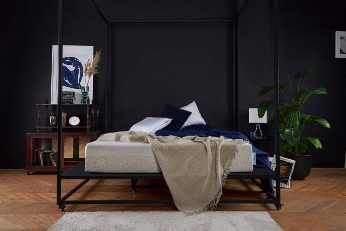 Матрас Blue Sleep Hybrid Duo, коллекция "Блу слип Гибрид дуо" 160*27*200, Лен, Пеноматериал, Бежевый