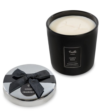 KV-14 Свеча в стекле с крышкой "Стебель солодки"