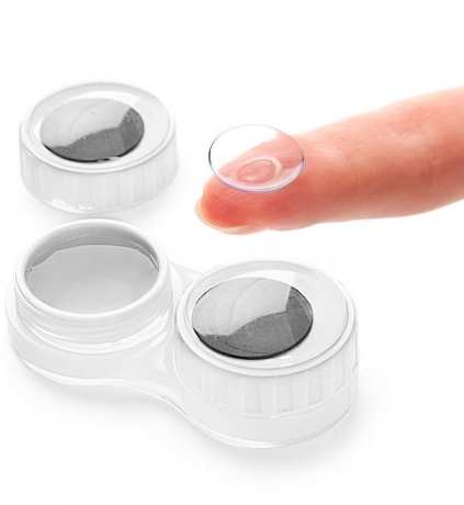 Футляр для контактных линз Googly белый Balvi